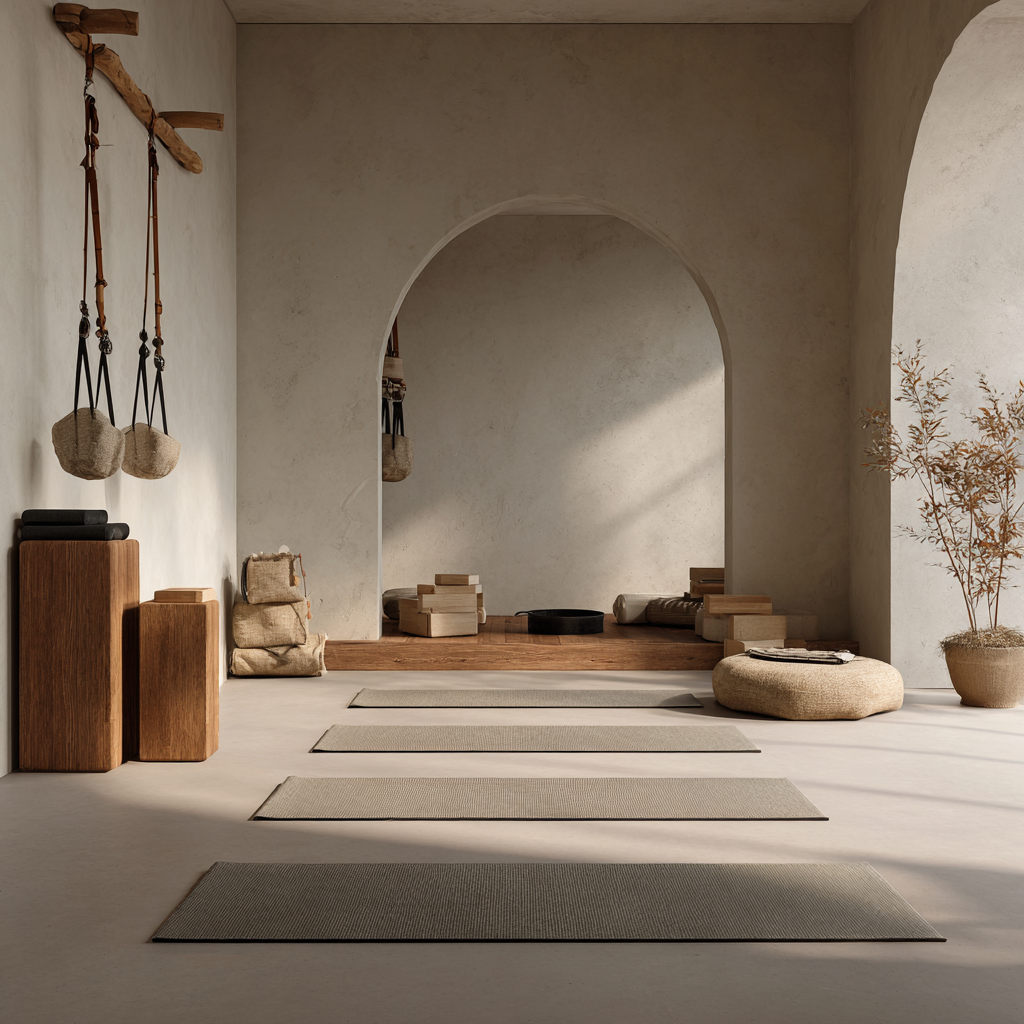 Жінка практикує йогу на природі