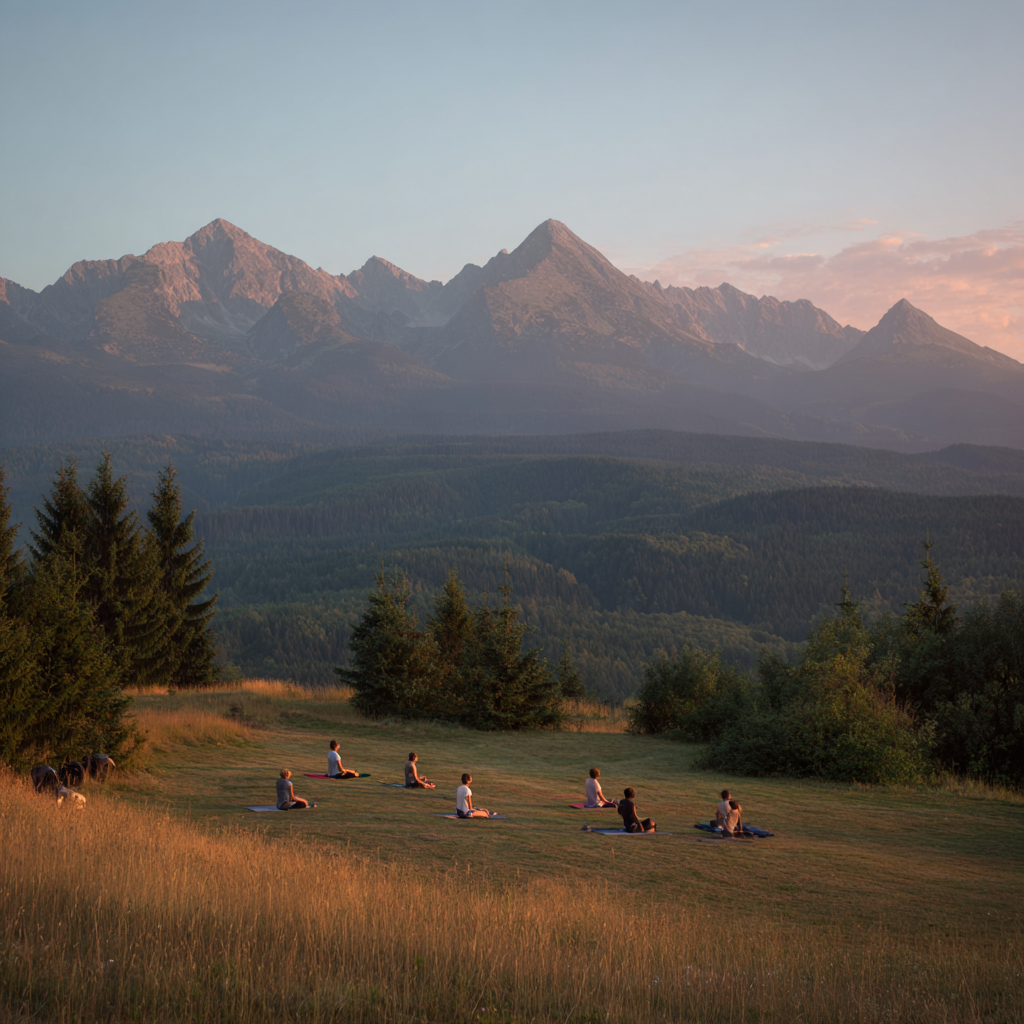 Щаслива група після заняття йогою